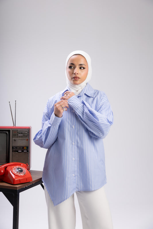 Asymmetric sriped balloon arms shemiz