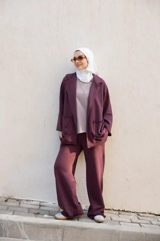 Burgundy autumn set ( 3 pieces )