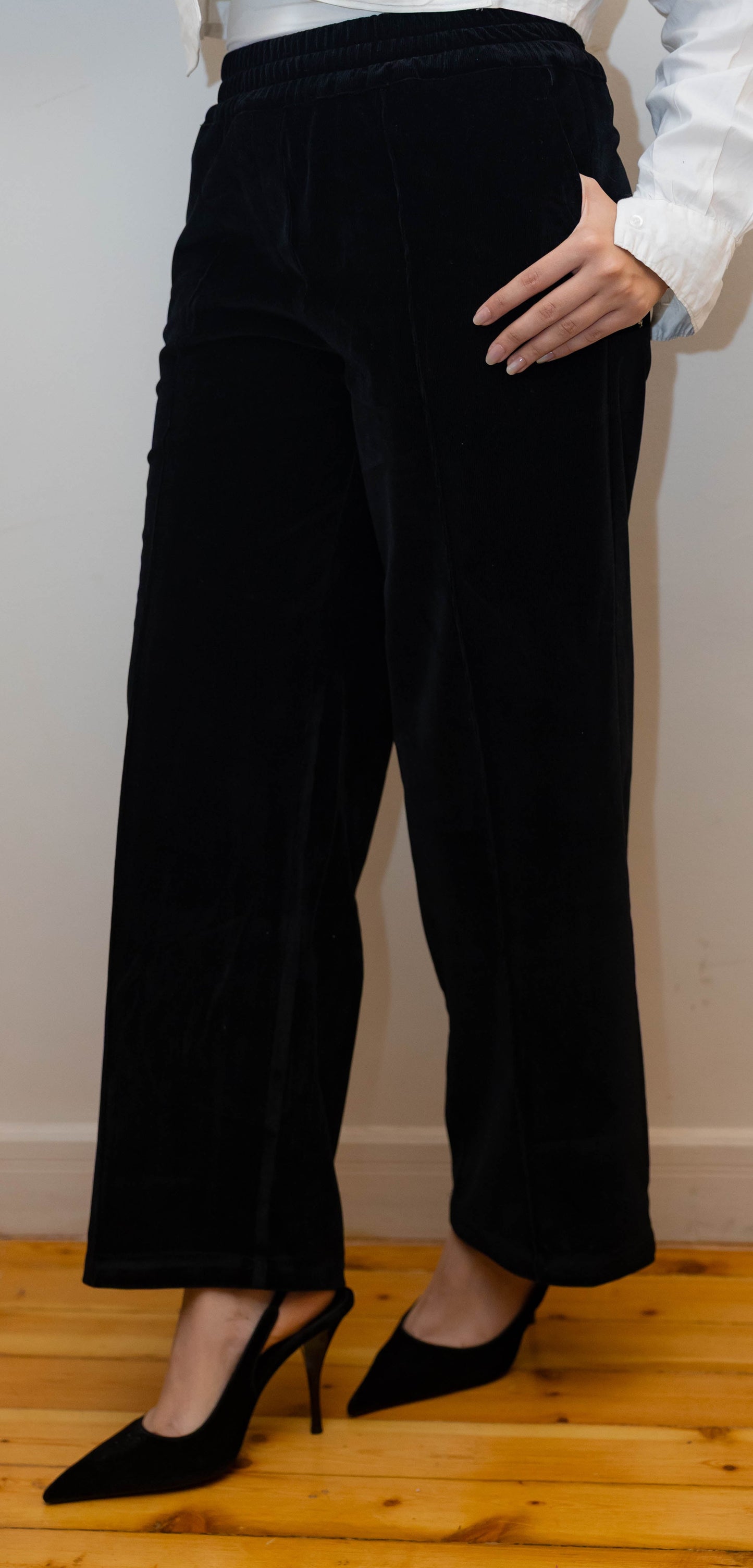 Velvet black pants