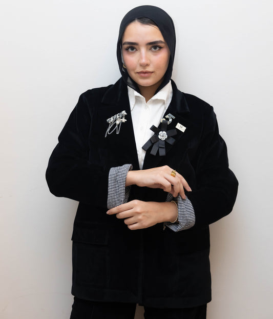 Black Velvet Blazer