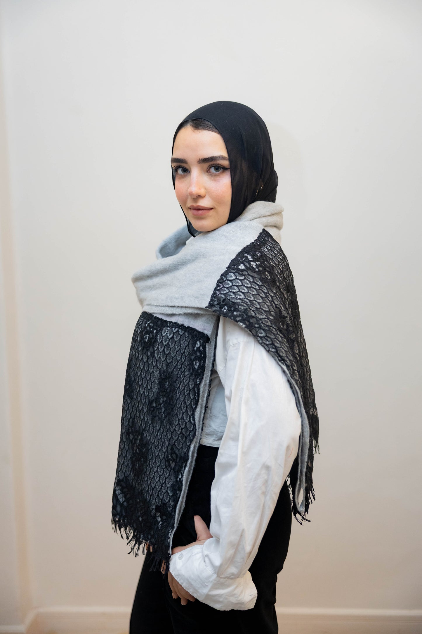 Gray shawl